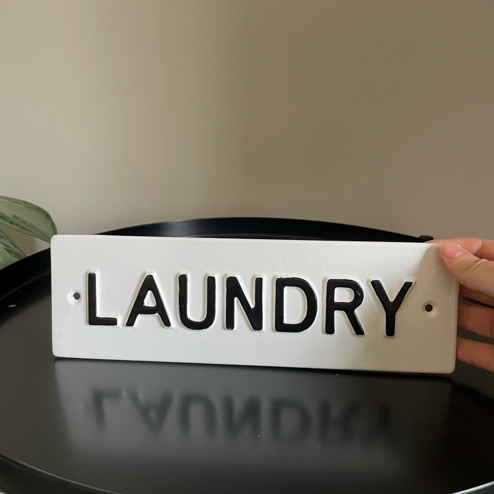 NWT Laundry Sign